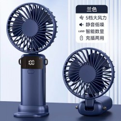 New cross-border small fan handheld foldable neck hanging desktop aromatherapy stand portable USB small fan wholesale
