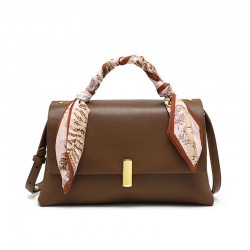 Fashionable hand-held silk scarf small square bag, easy to wear, new texture, one-shoulder underarm bag, crossbody retro women's bag 2025 spring and summer