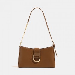 2025 simple versatile ladies bag high-end fashion underarm bag French niche brand light luxury baguette bag