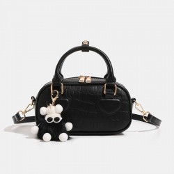 autumn and winter new trendy female sweet solid color pillow bag handbag female cute new work small handbag crossbody bag