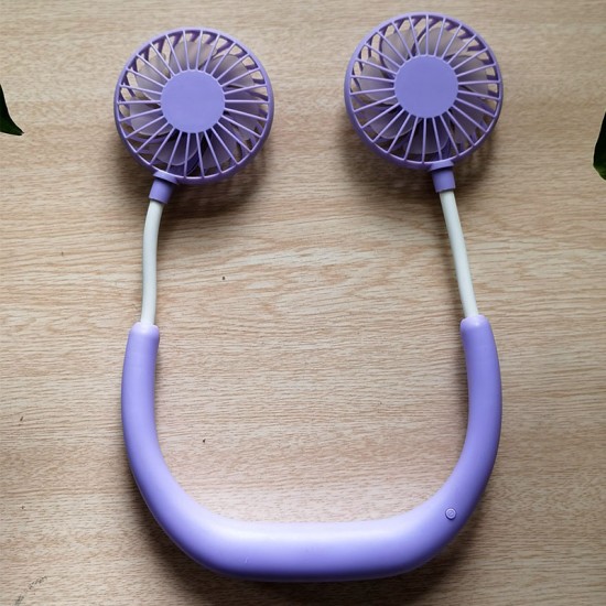 Neck hanging fan of the first generation lazy USB charging clearance mixed color wholesale Neck hanging fan of the first generation lazy USB charging clearance mixed color wholesale